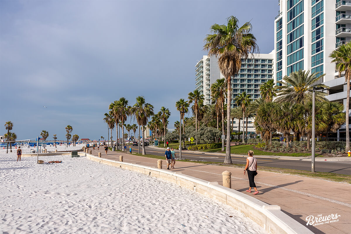 Strandpromenade von Clearwater Beach in Florida