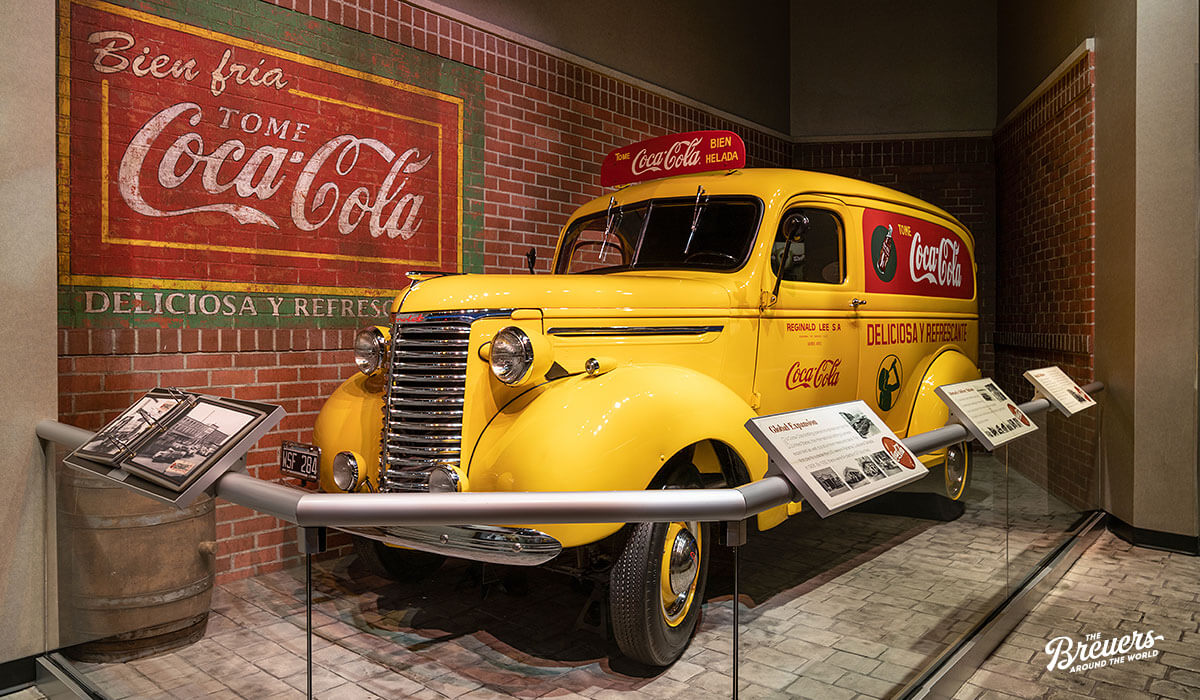 Alter Lieferwagen im Coca Cola Museum