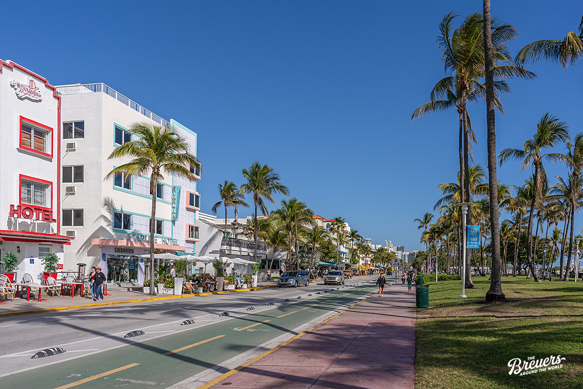 Ocean Drive in Miami South Beach