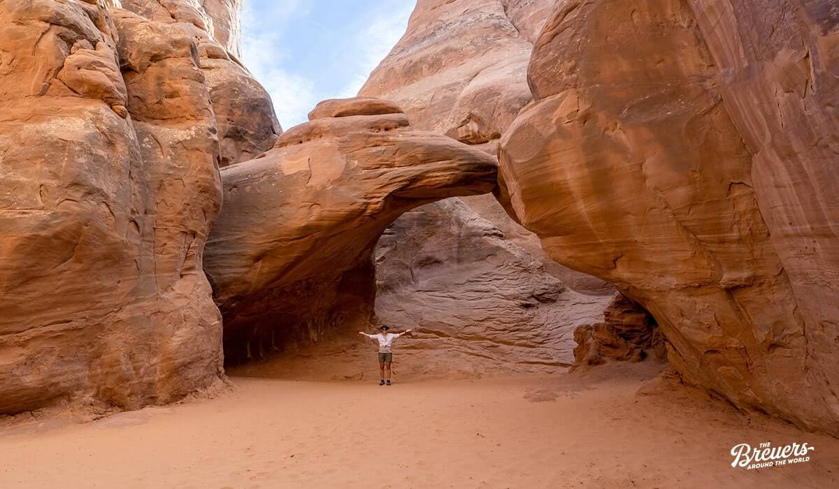 Sand Dune Arch im Arches Nationalpark