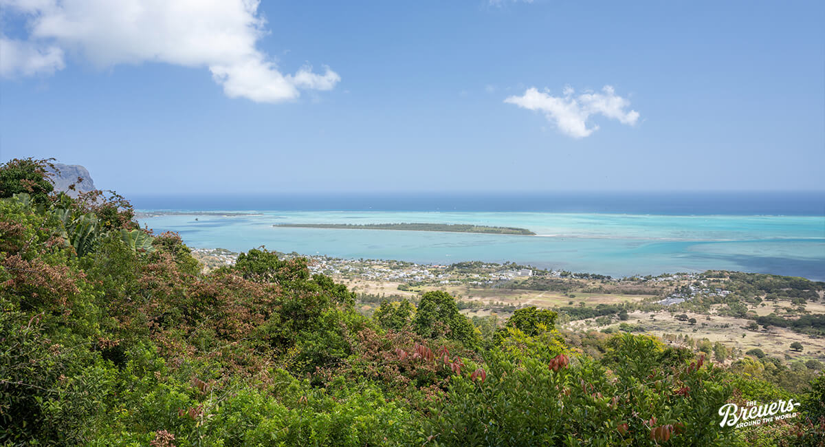 Chamarel Viewpoint mit Blick auf die Bucht von Le Morne auf Mauritius
