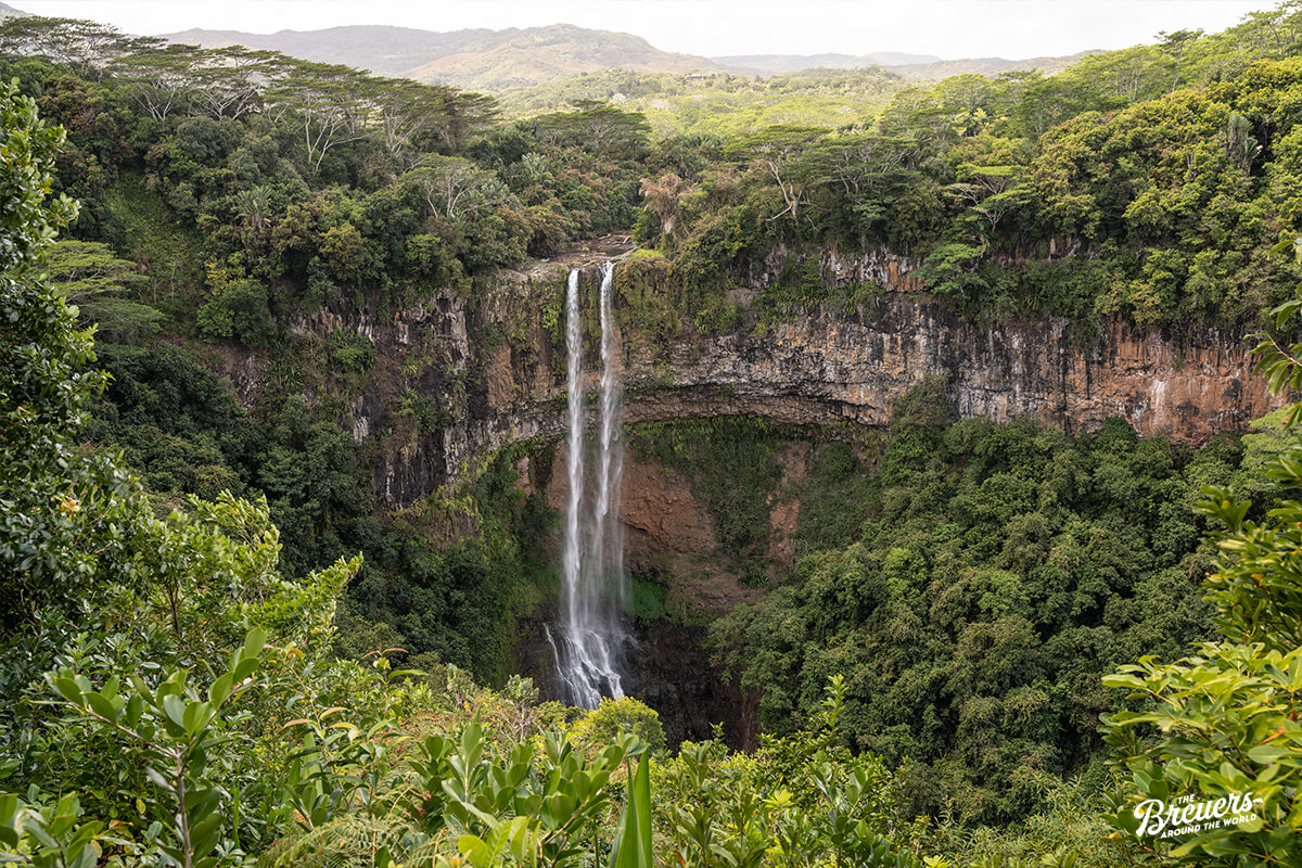 Chamarel Wasserfalls im Geopark auf Mauritius