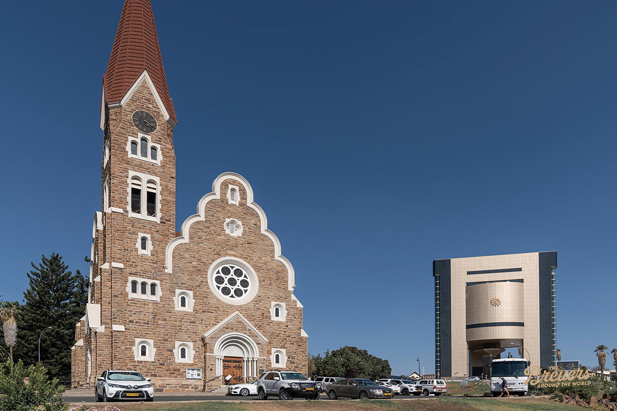 Christuskirche ist das Wahrzeichen von Windhoek Namibia