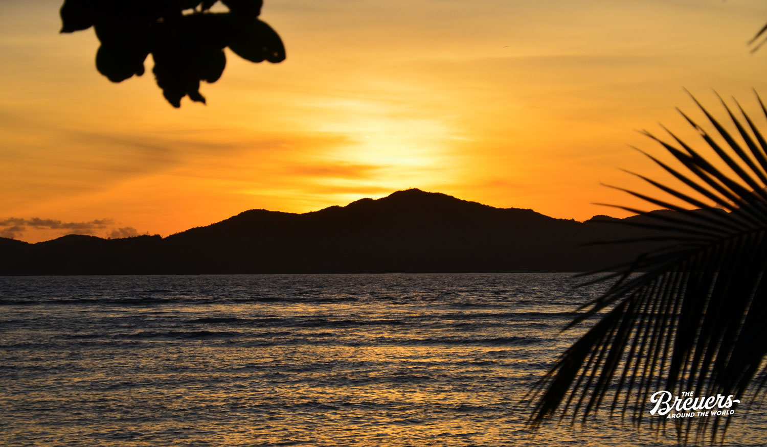 Sonnenuntergang auf La Digue Seychellen