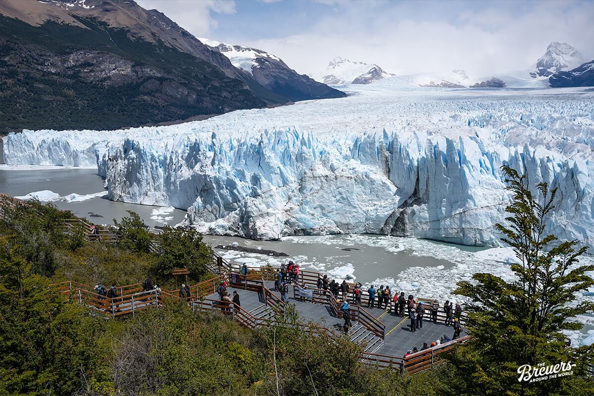 Boardwalk Besucherterrasse am Perito Moreno Gletscher in El Calafate