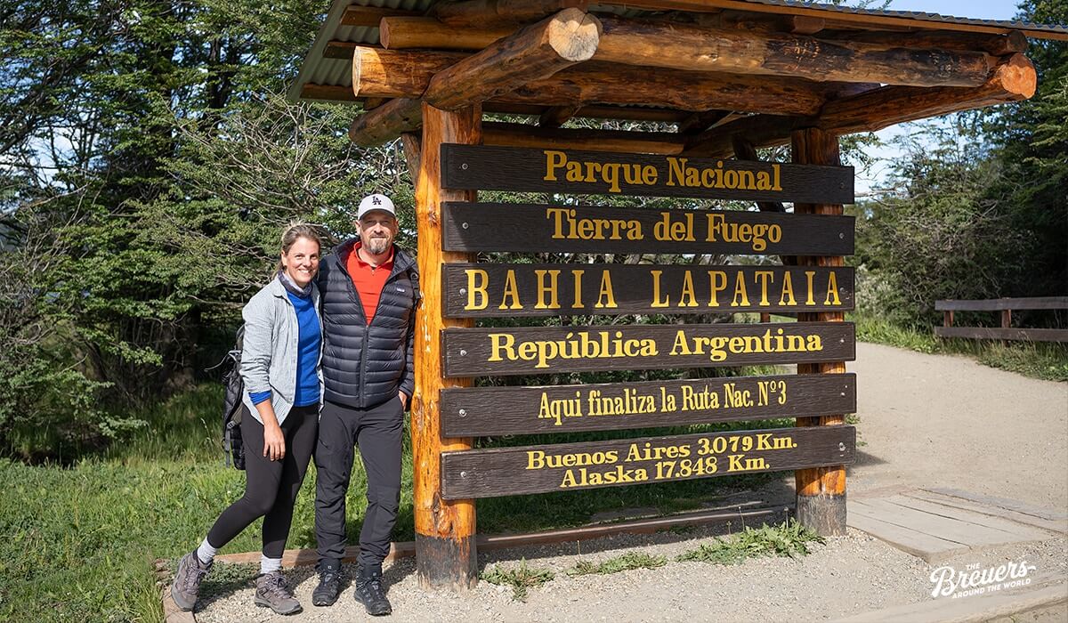 Endstation der Panamericana im Nationalpark Tierra del Fuego