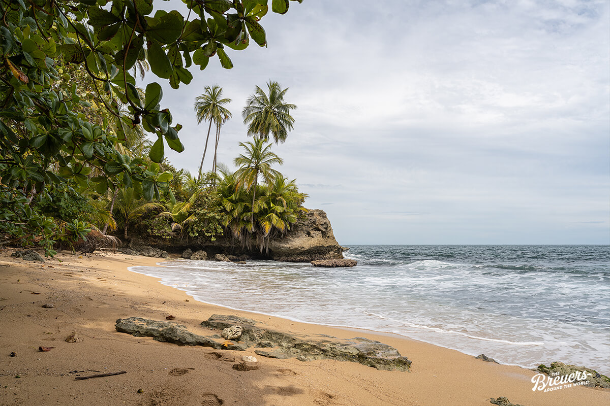 Versteckter Strand im Manzanillo Wildlife Refuge Costa Rica 