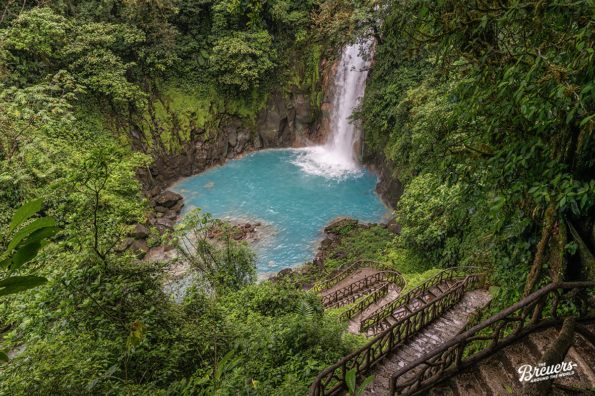 Wasserfall am Rio Celste im Tenorio Nationalpark Costa Rica