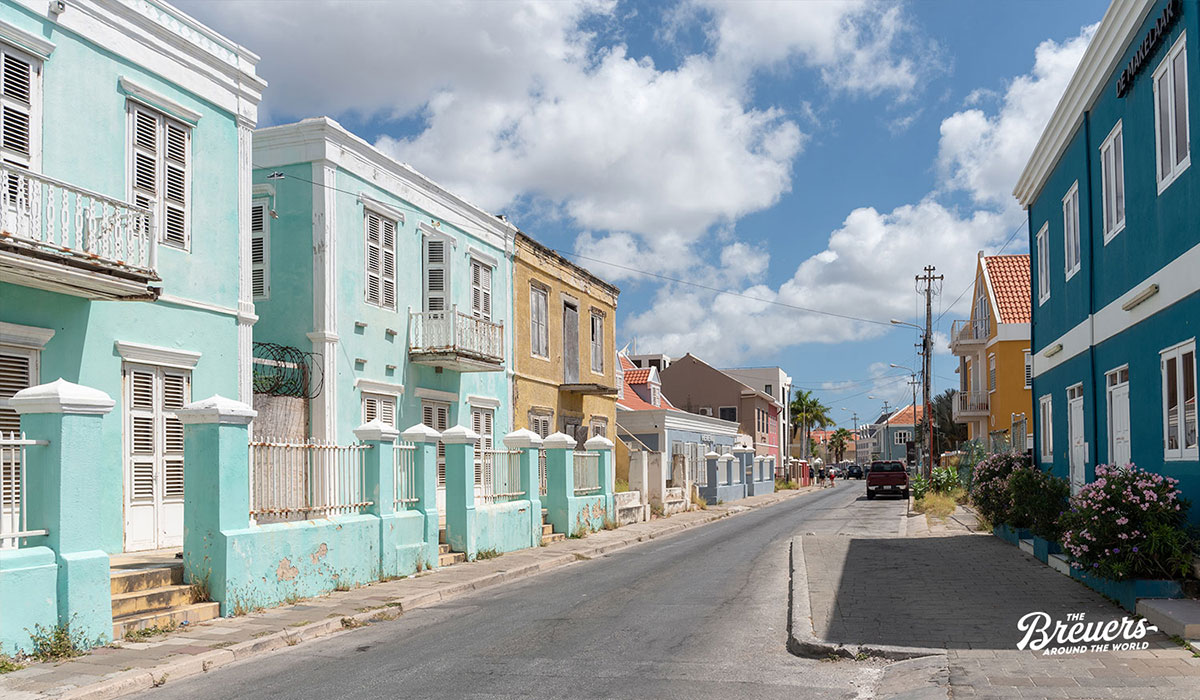 Straße in Pietermaai auf Curacao