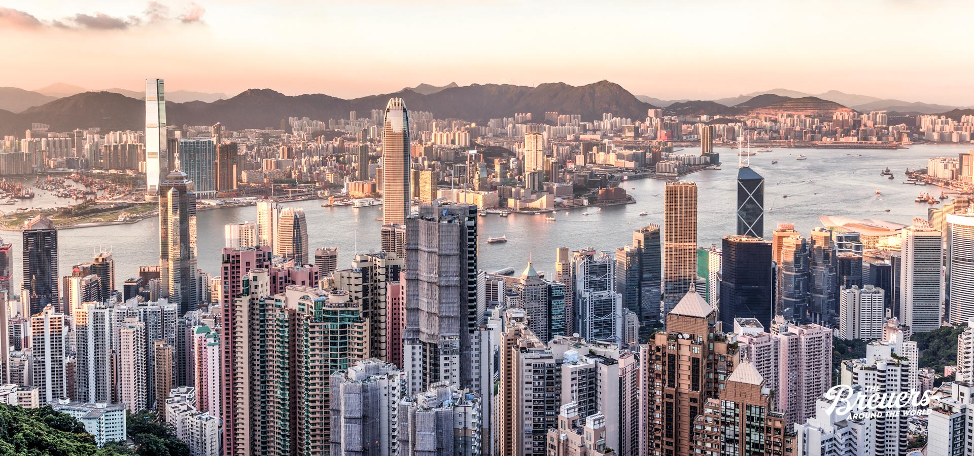 Blick vom Victoria Peak über Hongkong
