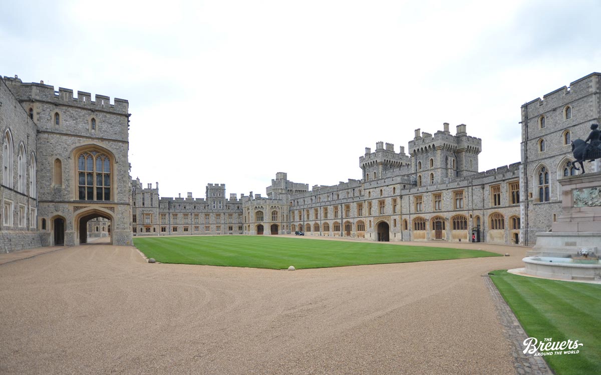 Blick in den Innenhof von Windsor Castle