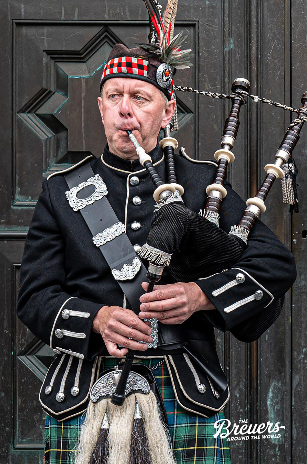 Dudelsack Spieler in Edinburghs Altstadt