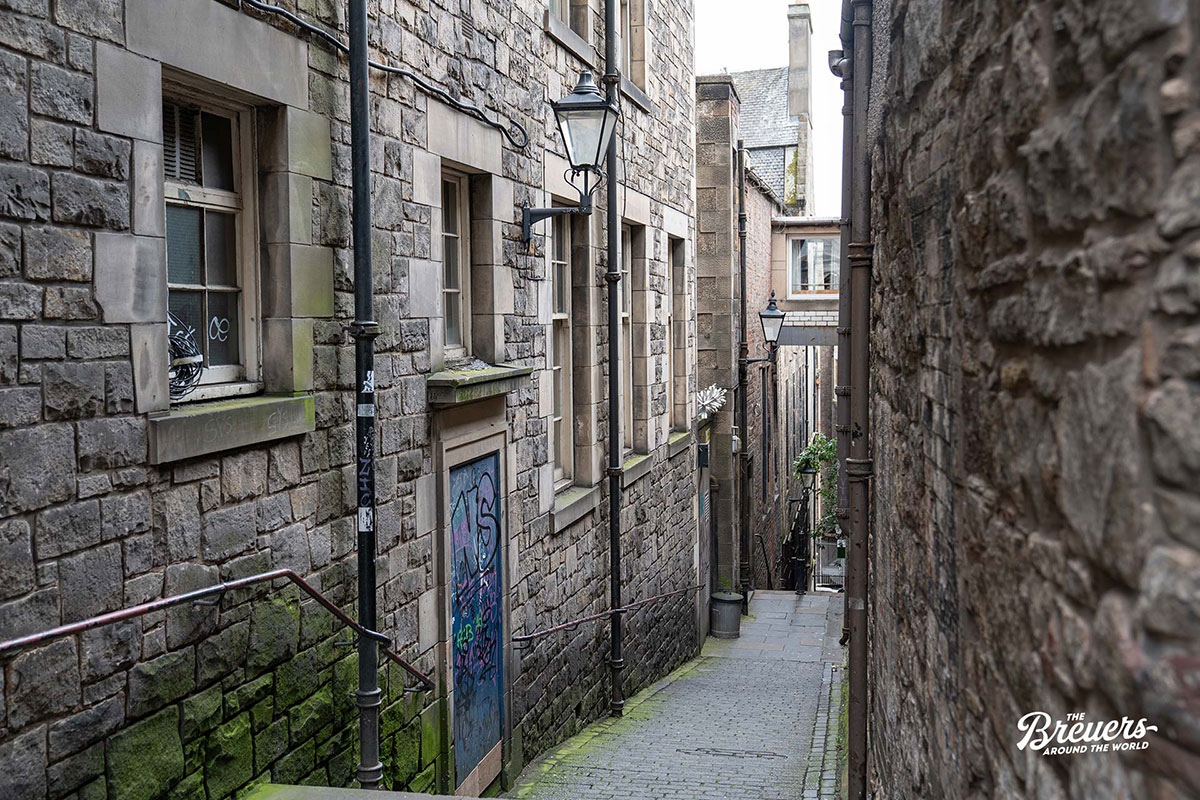 Gassen in der Altstadt von Edinburgh