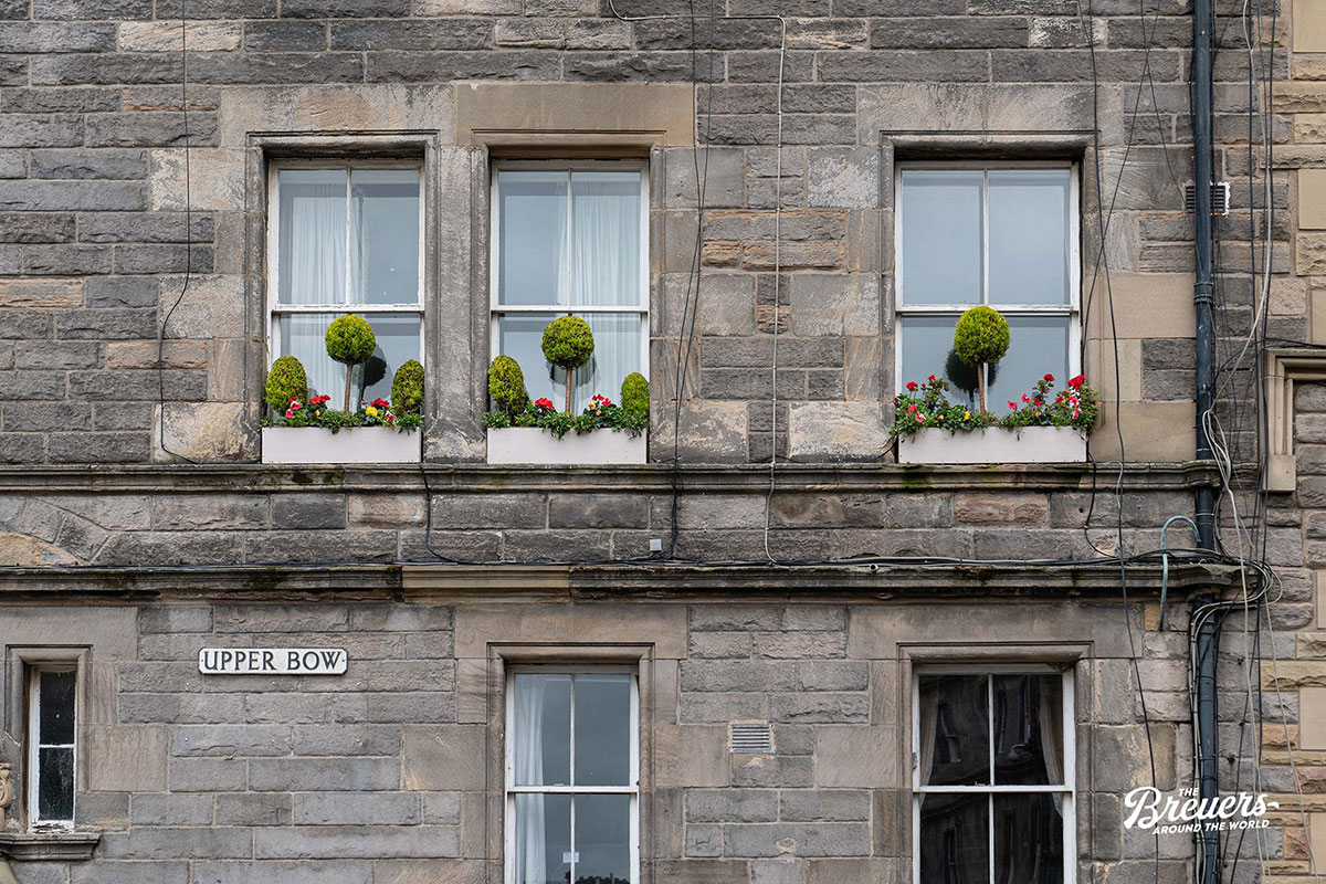 Royal Mile Fassade in Edinburgh Schottland