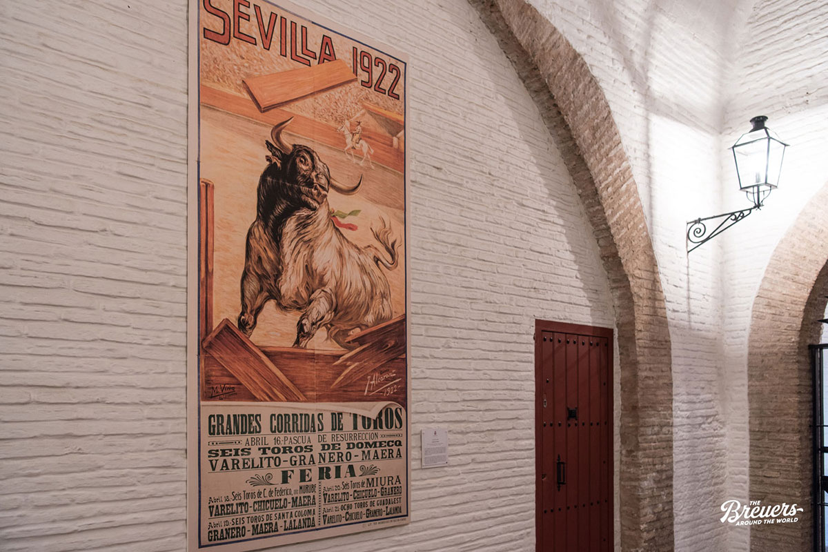 Stierkampf Poster in der Arena von Sevilla