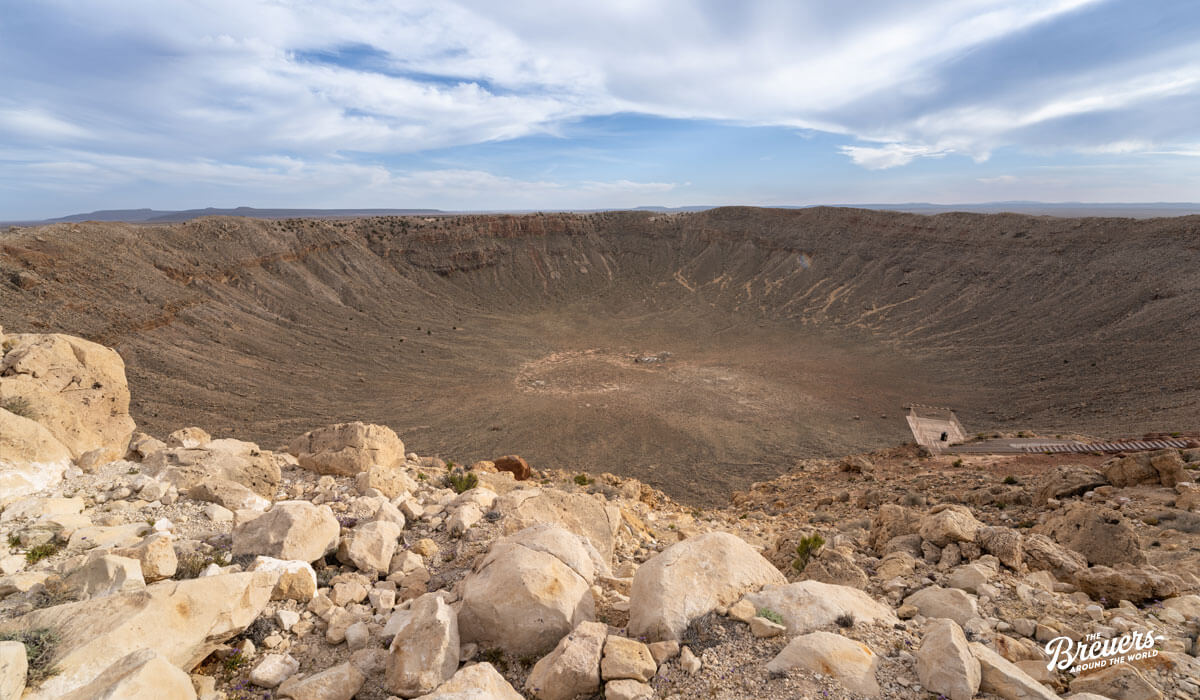 Blick in den Meteor Crater