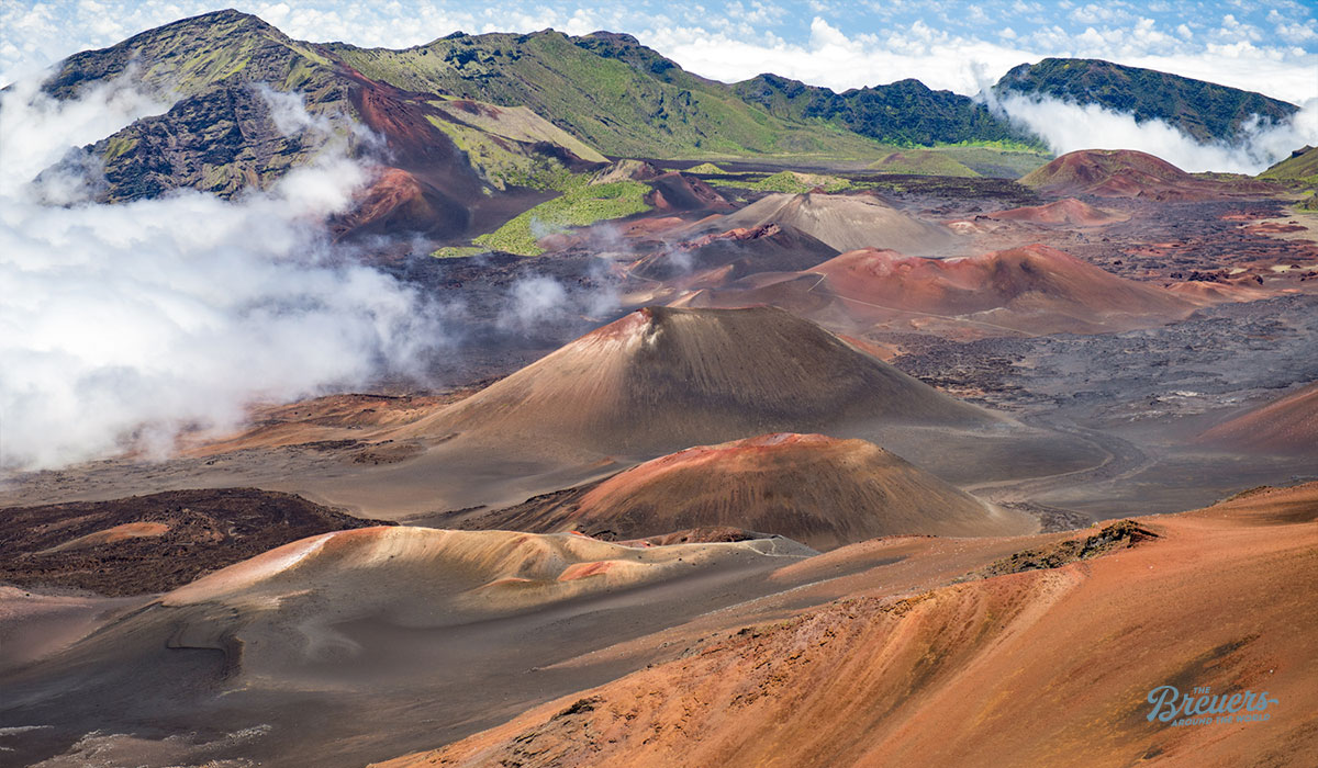 Marsähnliche Landschaft am Haleakala Krater