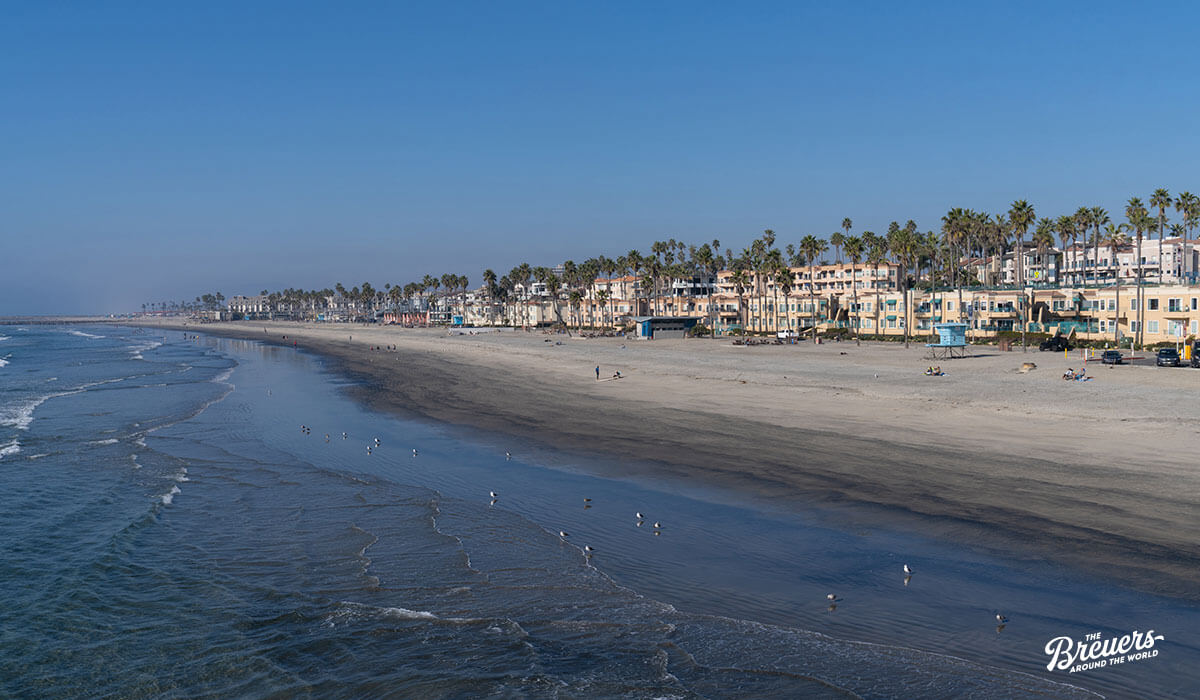 Strand von Oceanside in Kalifornien