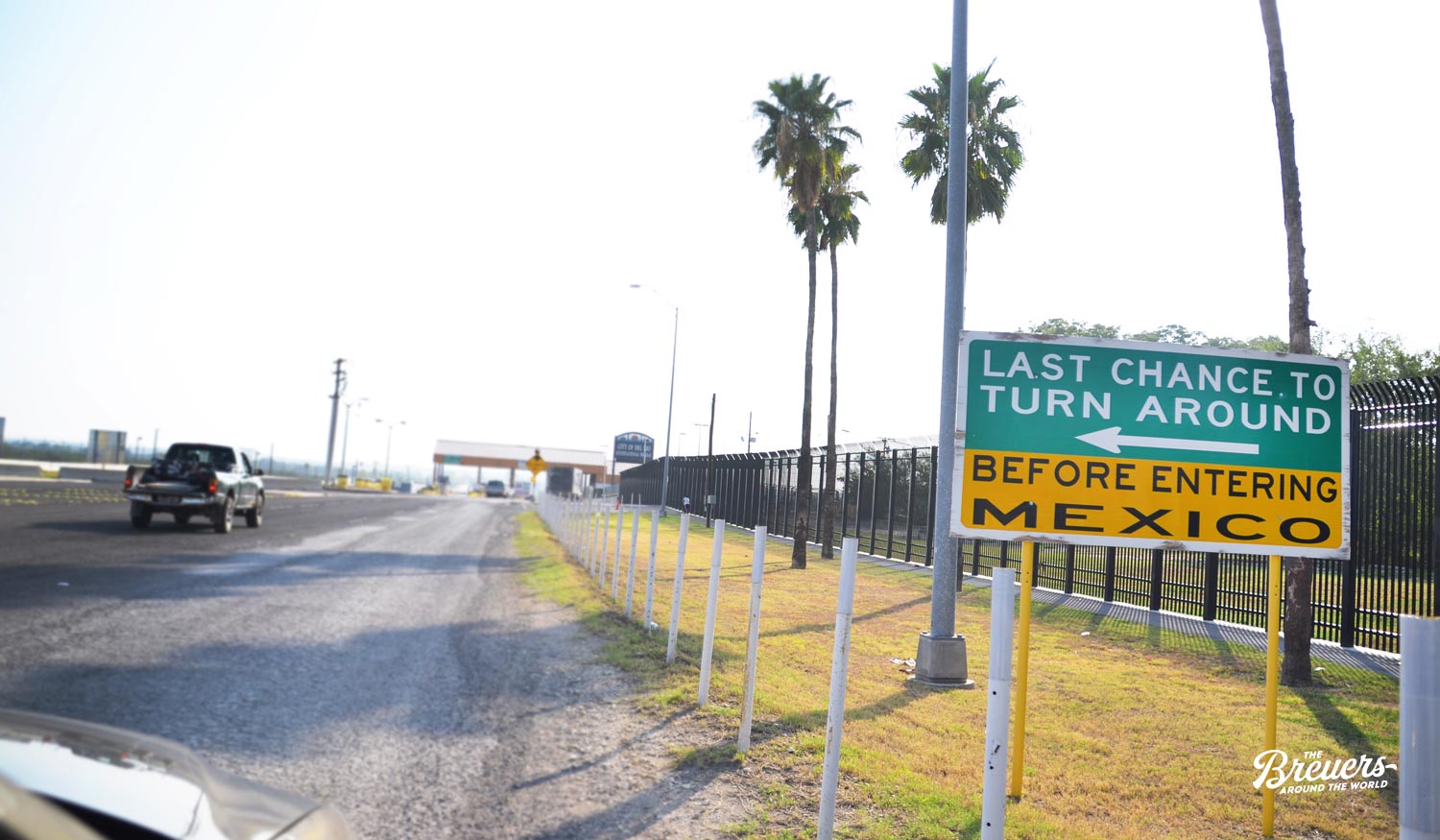 Mexikanische Grenze in Laredo Texas