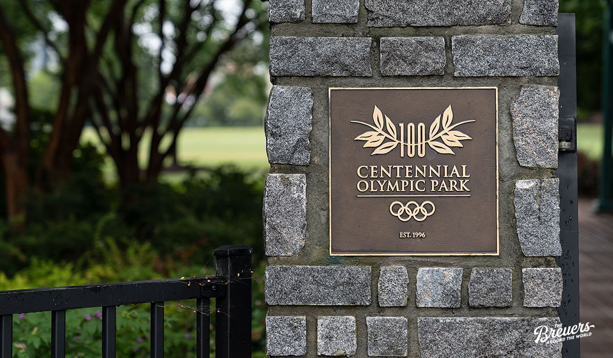 Eingang zum Centennial Olympic Park in Atlanta