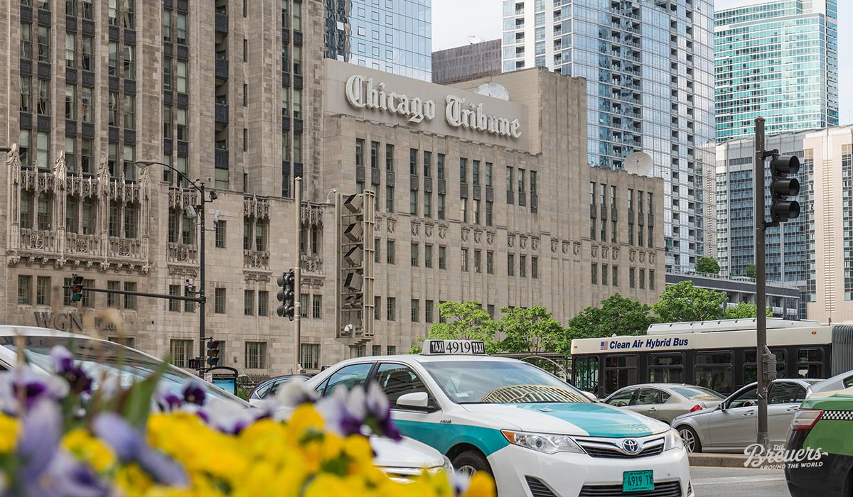 Gebäude der Zeitung Chicago Tribune