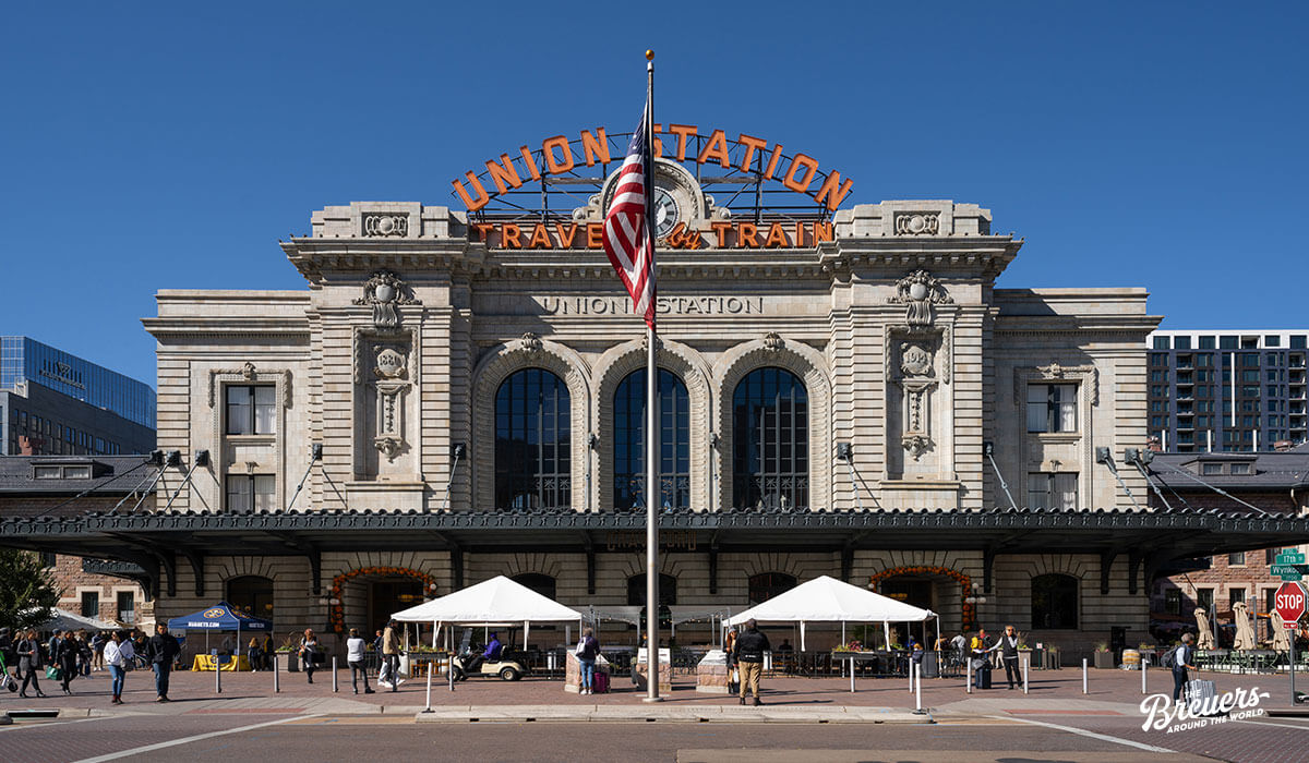 Frontansicht der Union Station in Denver