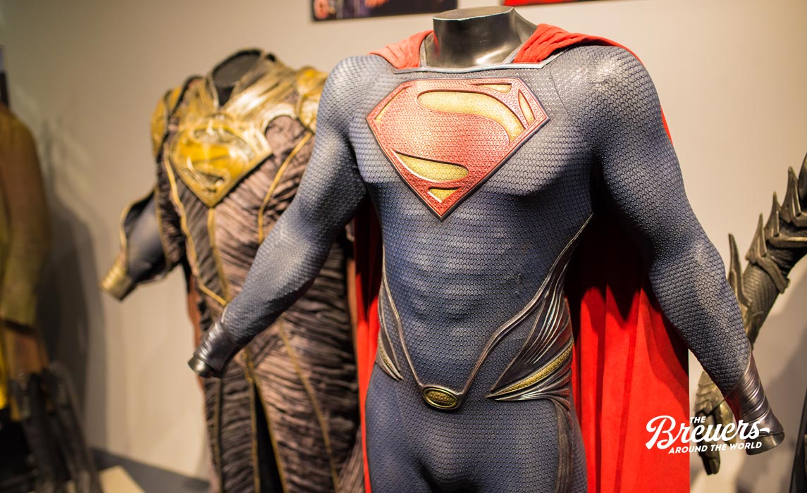 Superman Kostüm in den Filmstudios von Hollywood