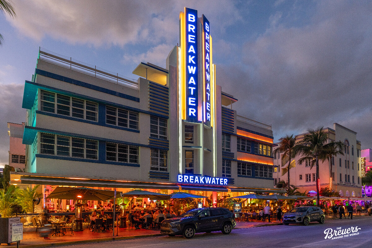 Breakwater Hotel am Ocean Drive in Miami Beach