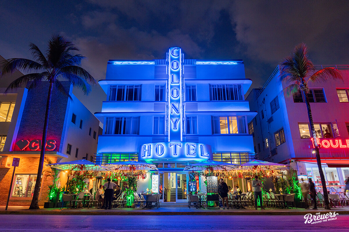 Colony Hotel am Ocean Drive in Miami Beach