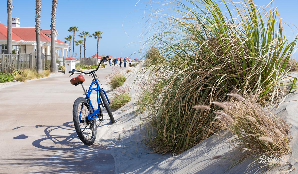 Mit dem Fahrrad durch Coronado Beach