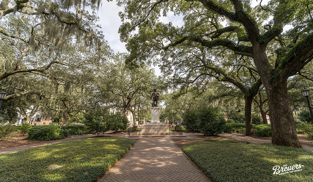Chippewa Square in Savannah Georgia