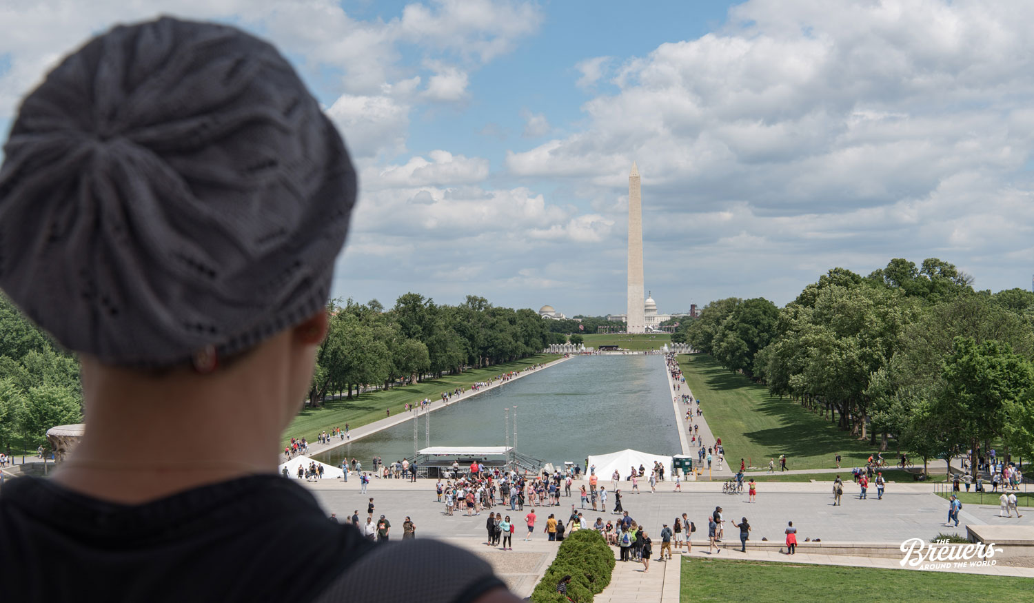 Reflecting Pool mit Washington Monument im Hintergrund