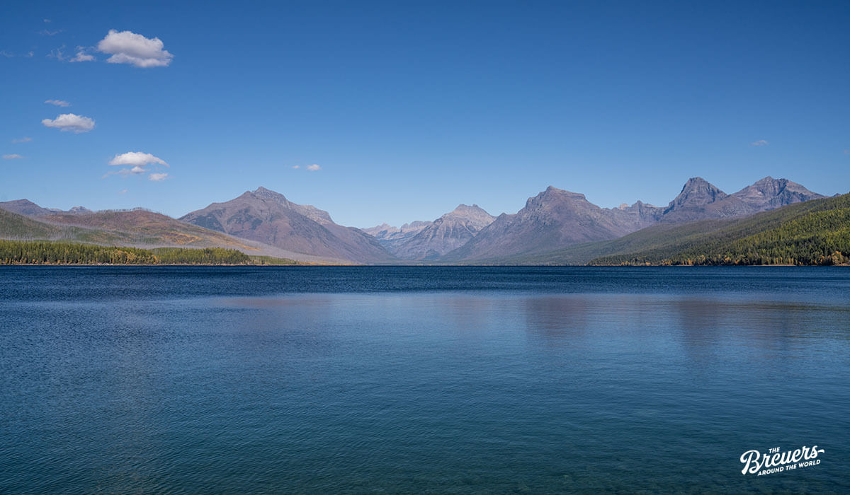 Lake McDonald im Glacier Nationalpark, Blick vom Apgar Visitor Center