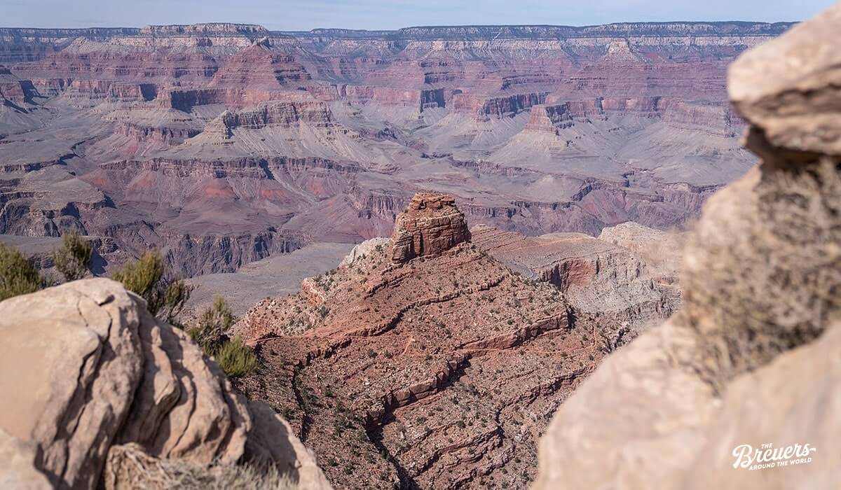 Viewpoint auf dem South Kaibab Trail im Grand Canyon Nationalpark