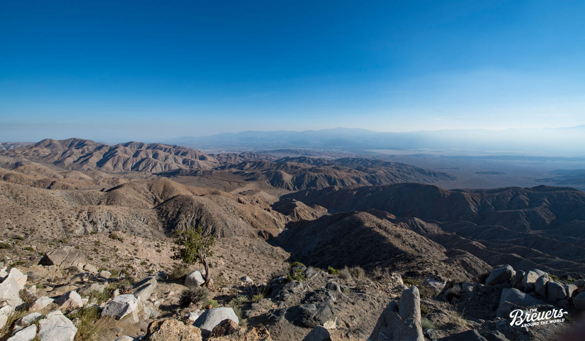 Keys View mit Blick auf den San Andreas Graben im Joshua Tree Nationalpark