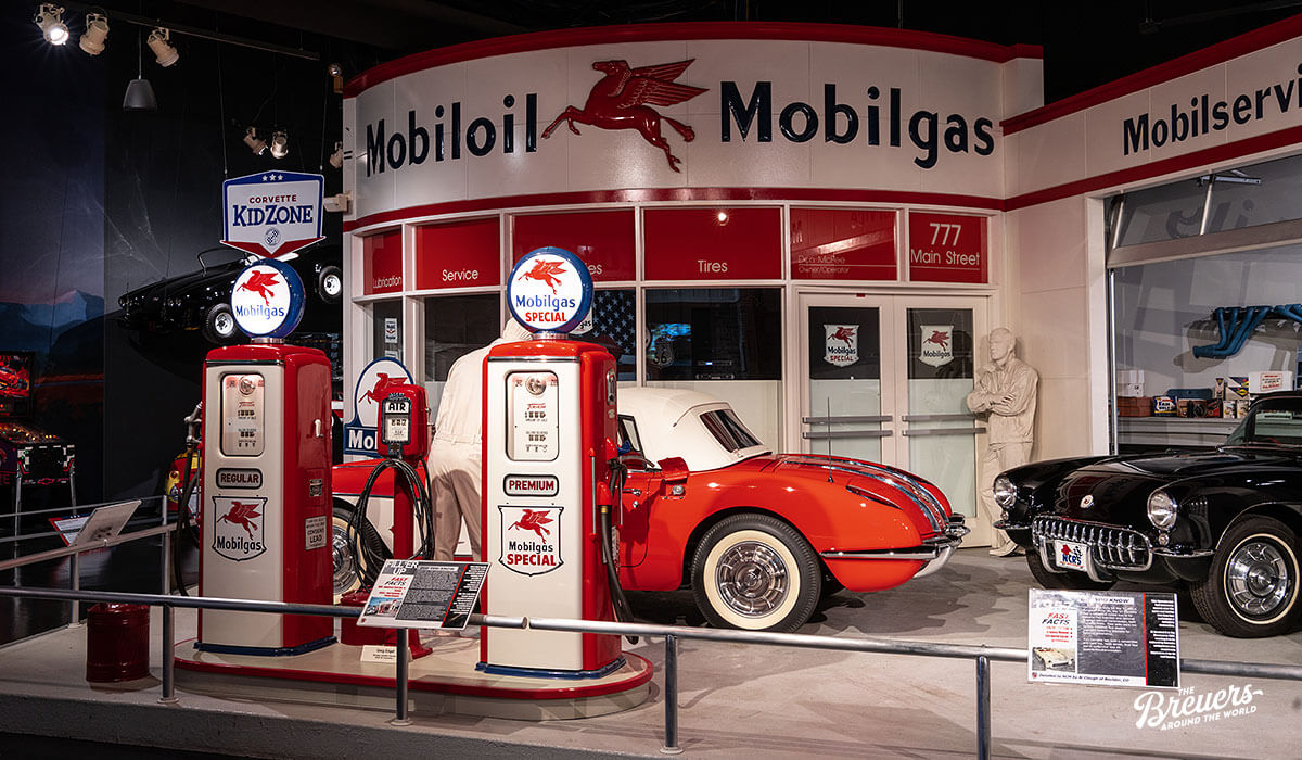 Nostalgische Ausstellung im National Corvette Museum
