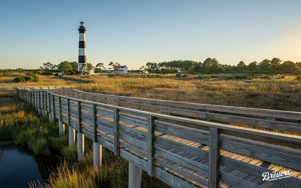Bodie Lighthouse auf den Outer Banks North Carolina