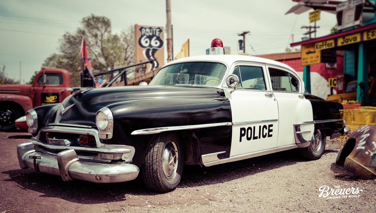 Altes Polizeiauto an der Route 66