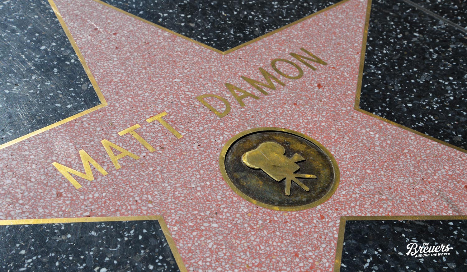 Walk of Fame mit dem Stern von Matt Damon