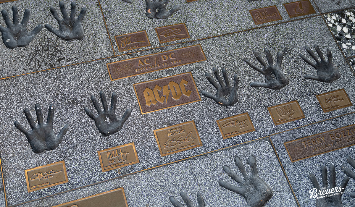 Rock Walk of Fame am Guitar Center in Hollywood