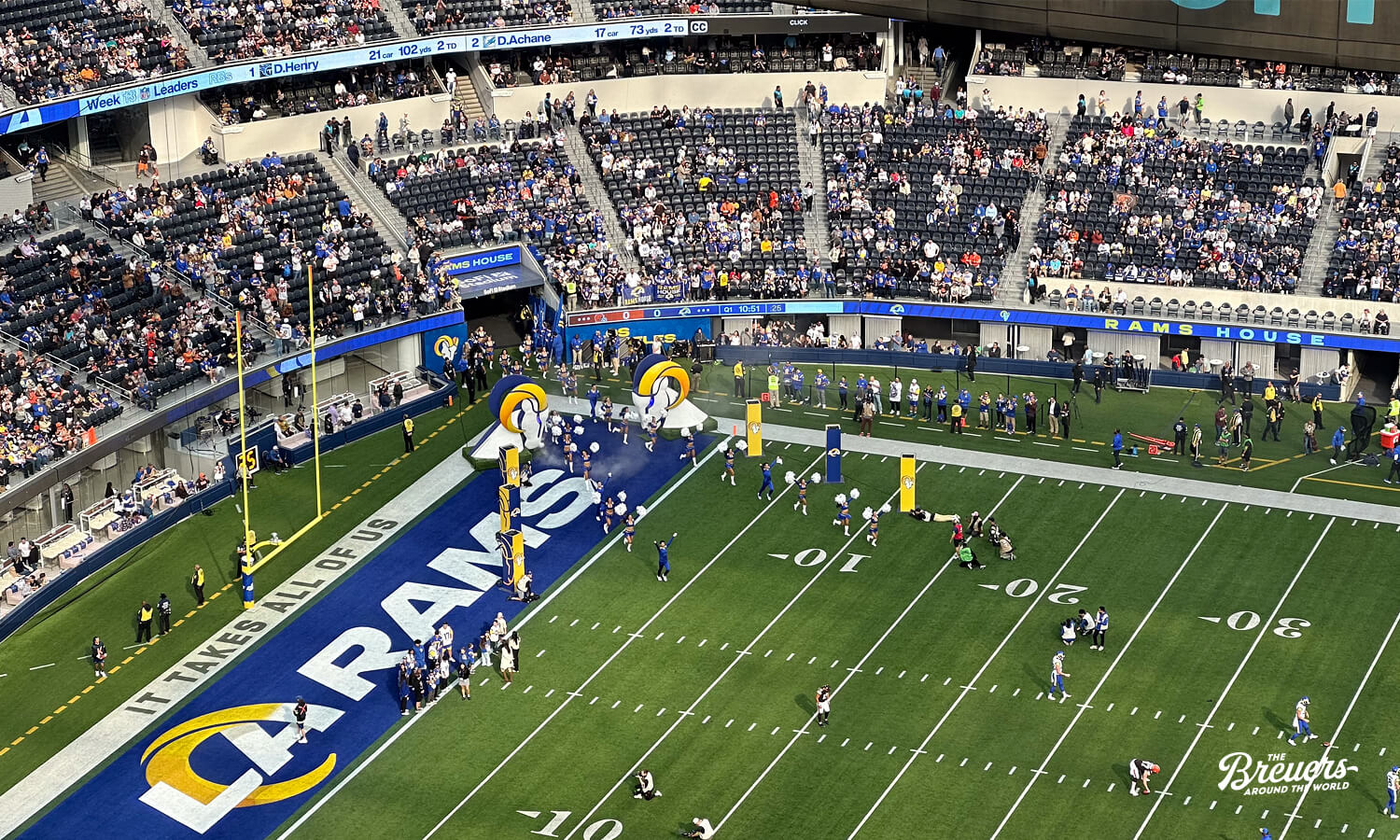 Football-Game der LA Rams im SoFi Stadium