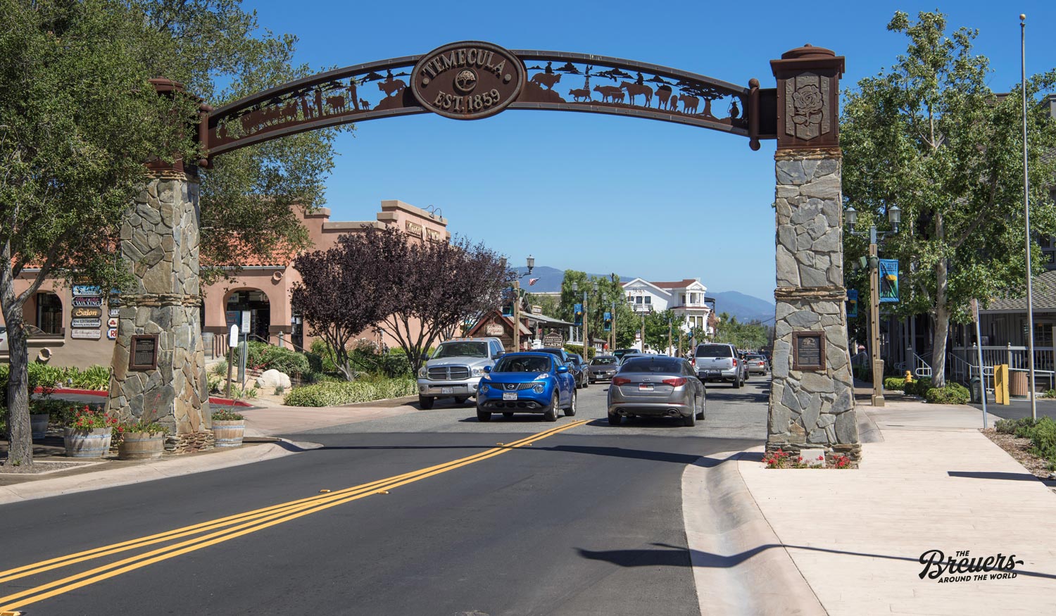 Tor zur Old Town von Temecula Kalifornien