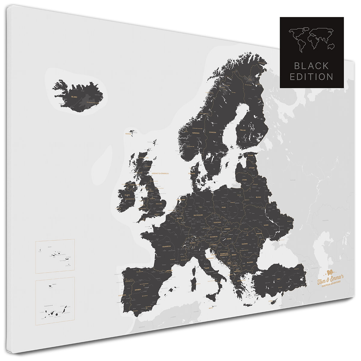Europa-Karte als Pinnwand kaufen
