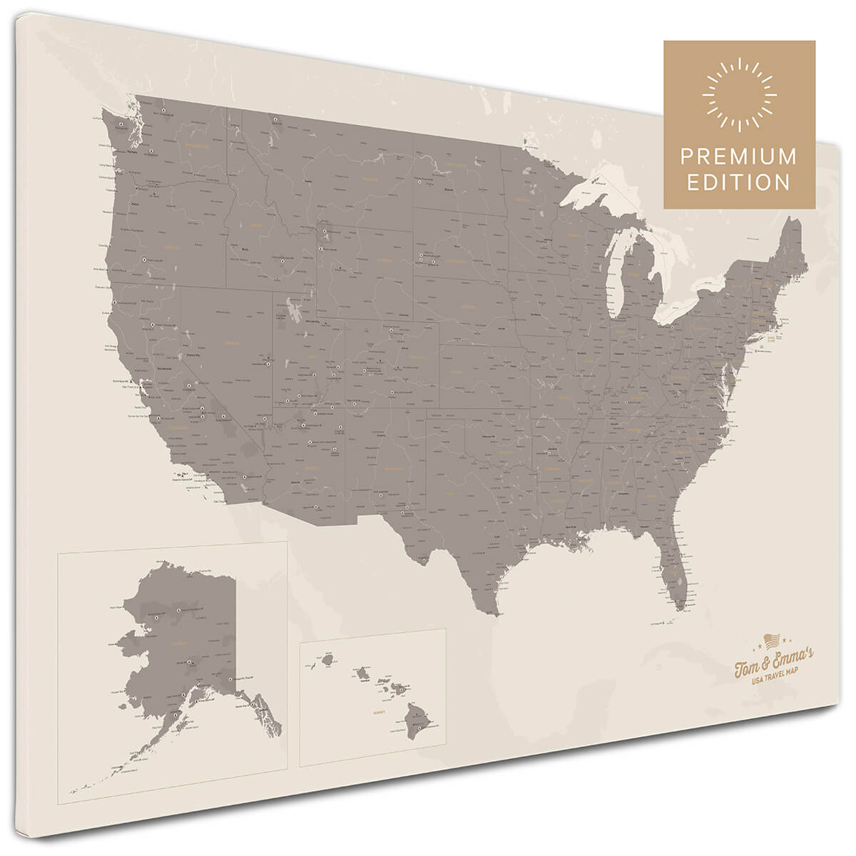 USA-Karte als Pinnwand kaufen