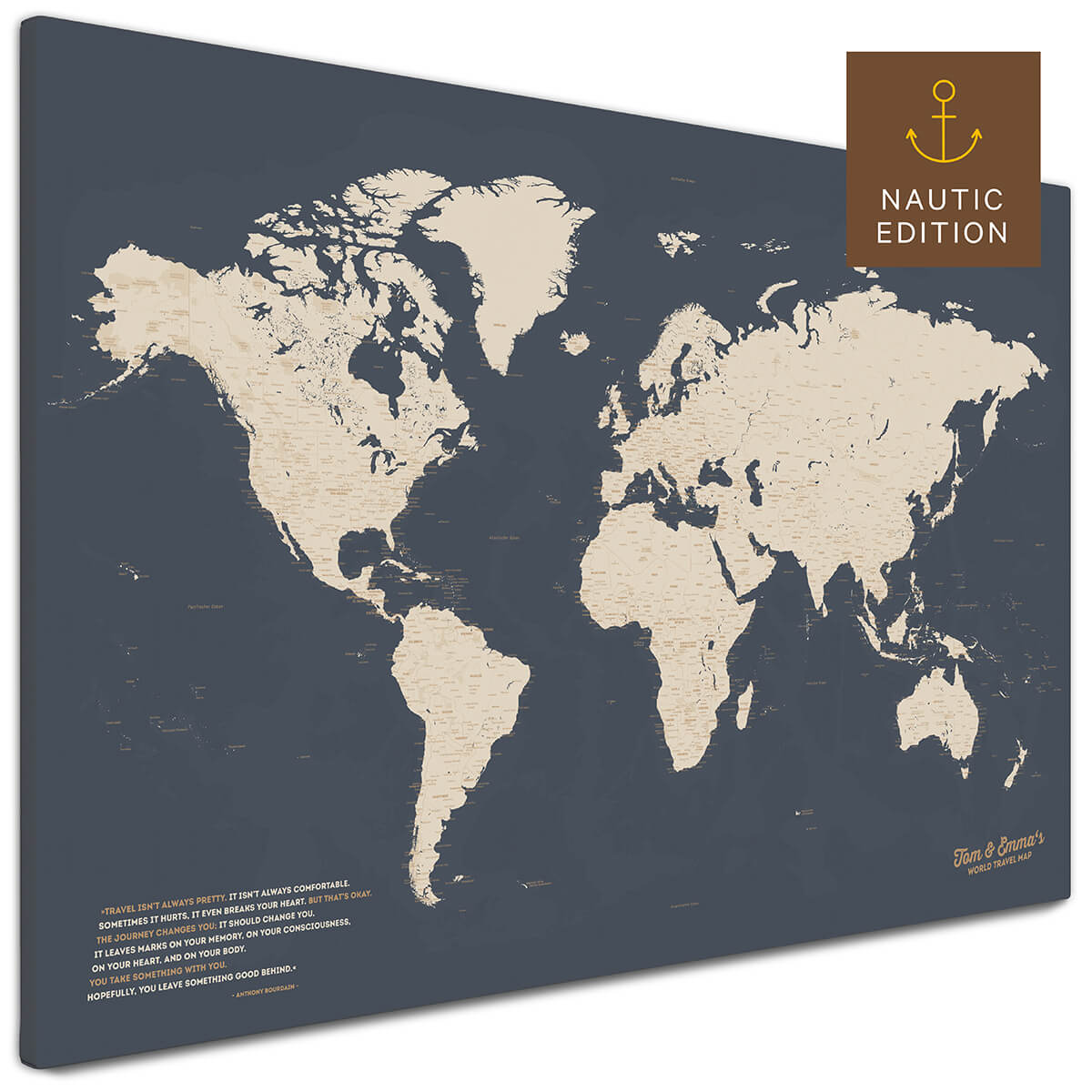 Weltkarte als Pinnwand in Hale Navy kaufen